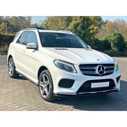 Накладка сплиттер на передний бампер на Mercedes GLE-Class W166 AMG-Line